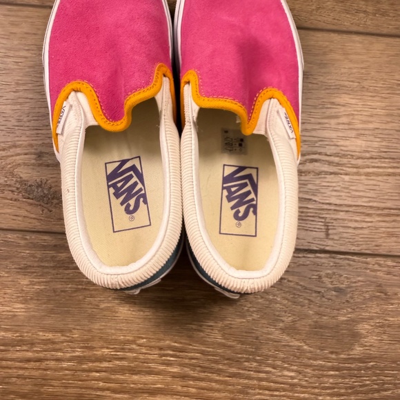 Vans Classic Slip-On Platform Shoes Colorblock Multi Pink, Size 5.5 Women's - Picture 5 of 10
